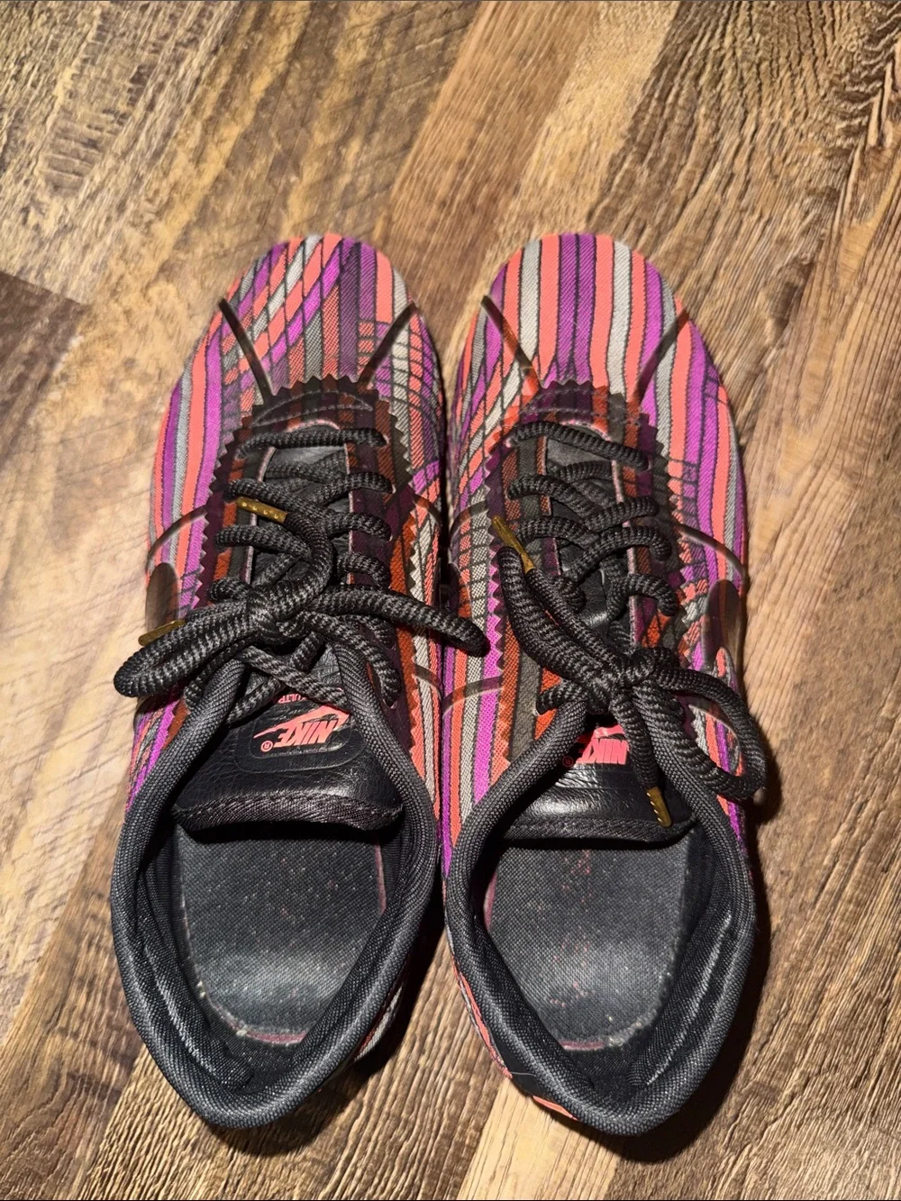 Nike Multicolor Knit Running Shoes - Pink, Red & Black
